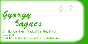 gyorgy vagacs business card